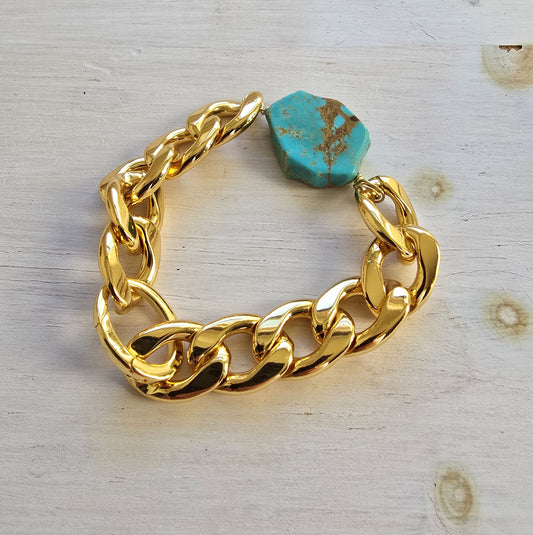 Betty Slab Turquoise Bracelet